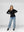 Sweater Mujer Giovanna Relaxed Cuello En V Manga Caída Negro Lineatre