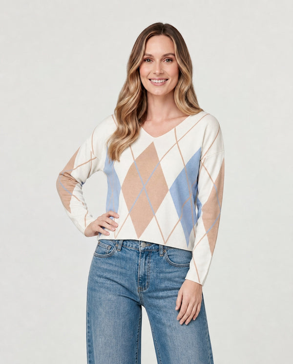 Sweater Mujer Paola Celeste Lineatré