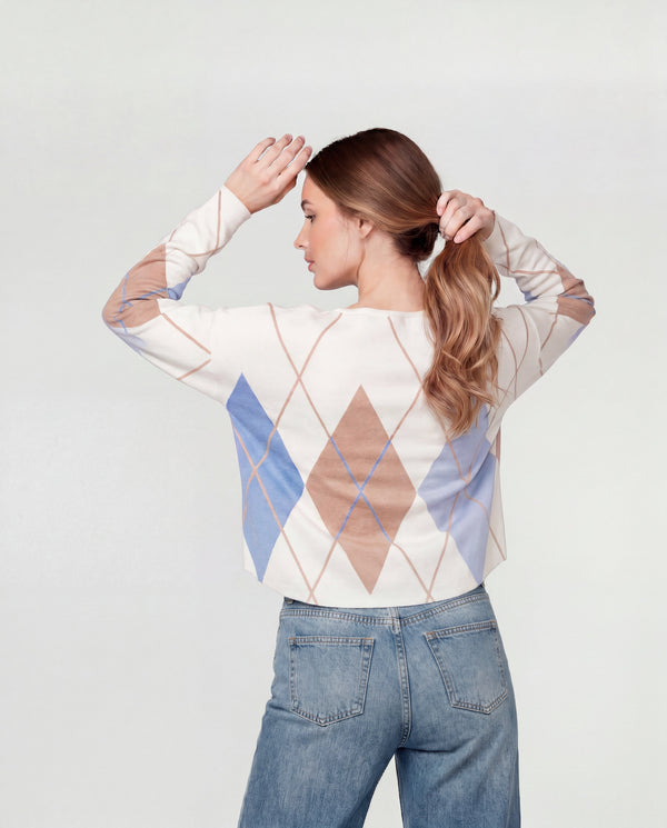 Sweater Mujer Paola Celeste Lineatré