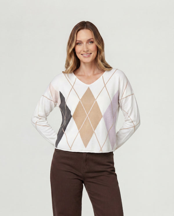 Sweater Mujer Livia Gris Lineatré