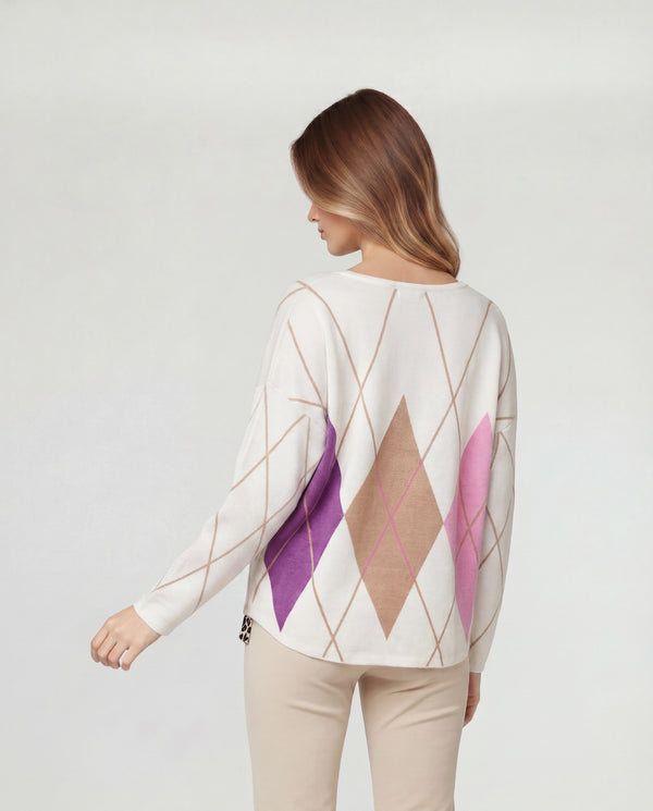 Sweater Mujer Clarissa Rosa Lineatré