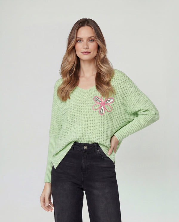 Sweater Mujer Nerina Agua Lineatré