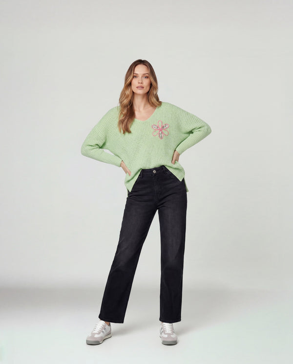 Sweater Mujer Nerina Agua Lineatré