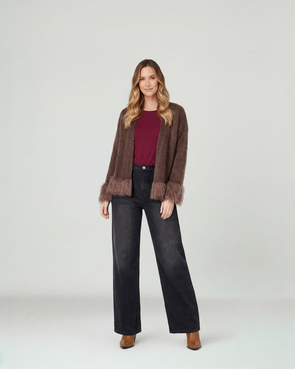 Cardigan Mujer Emma Relaxed Cuello Tipo Kimono Manga Caída Moro Lineatre