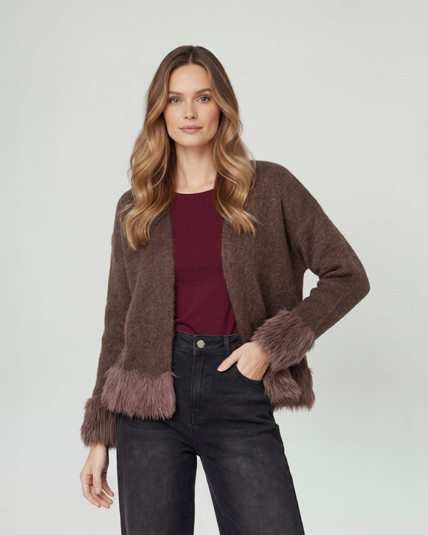 Cardigan Mujer Emma Relaxed Cuello Tipo Kimono Manga Caída Moro Lineatre
