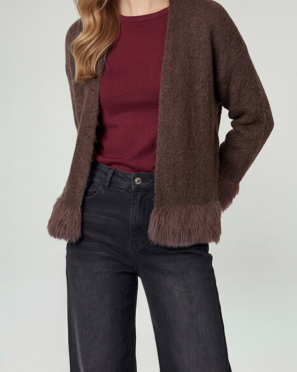 Cardigan Mujer Emma Relaxed Cuello Tipo Kimono Manga Caída Moro Lineatre