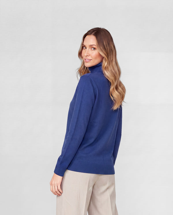 Sweater Mujer Sofía Azul Lineatré