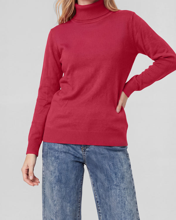 Sweater Mujer Aurora Rojo Lineatré