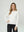 Sweater Mujer Marcela Relaxed Fit Cuello Redondo Manga Caída  Blanco Lineatre