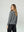 Sweater Mujer Marcela Relaxed Fit Cuello Redondo Manga Caída Gris Lineatre