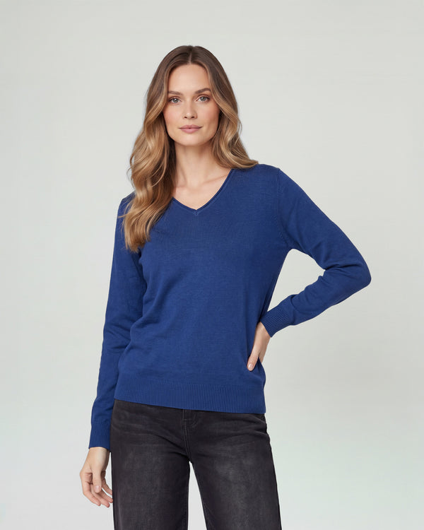 Sweater Mujer Josefina Azul Lineatré