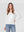 Sweater Mujer Ignacia Regular Fit Cuello En V Manga Caída Blanco Lineatre