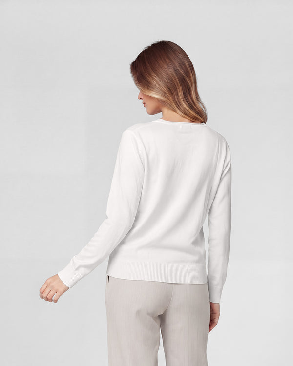 Sweater Mujer Isidora Crudo Lineatré