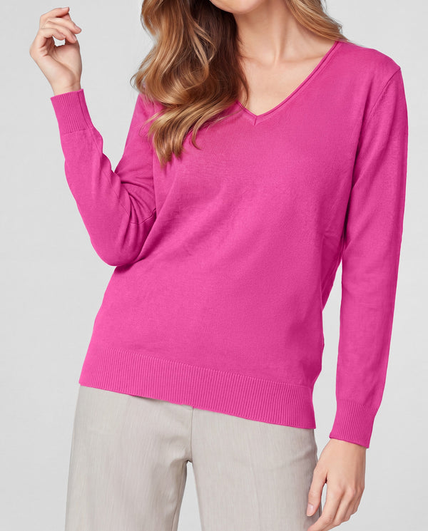Sweater Mujer Julieta Fucsia Lineatré