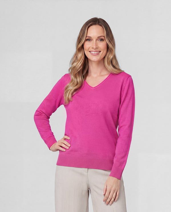 Sweater Mujer Julieta Fucsia Lineatré