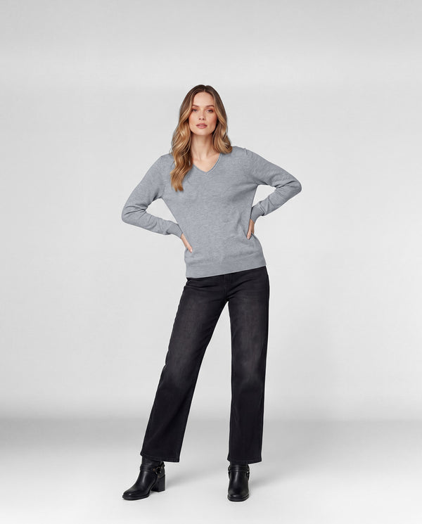 Sweater Mujer Leonor Gris Lineatré