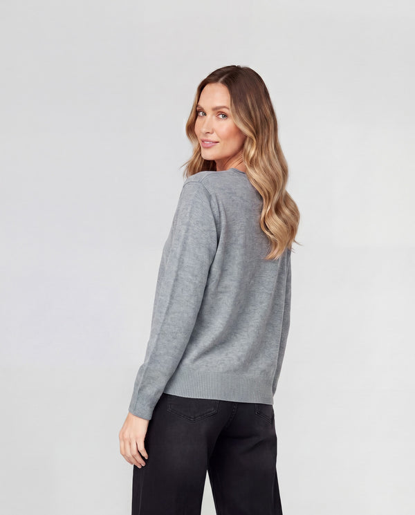 Sweater Mujer Leonor Gris Lineatré