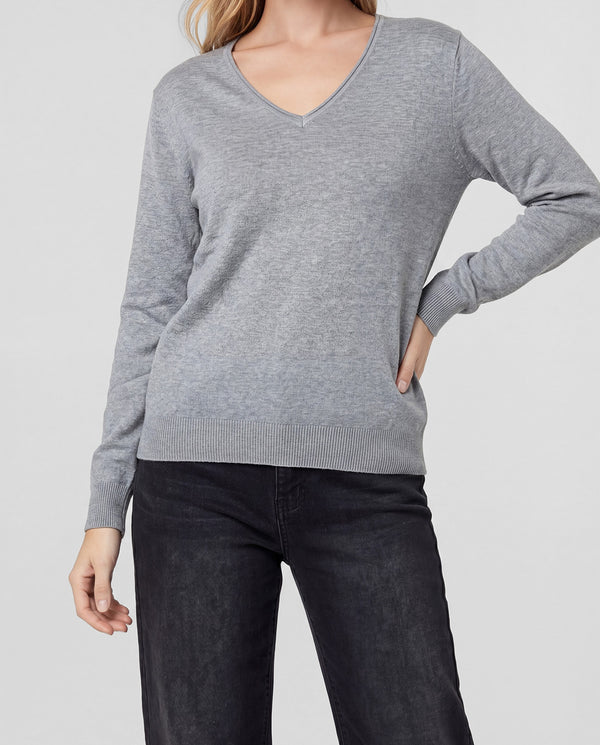 Sweater Mujer Leonor Gris Lineatré