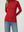 Sweater Mujer Josefa Slim Fit Cuello Alto Redondo Manga Ajustada Rojo Lineatre