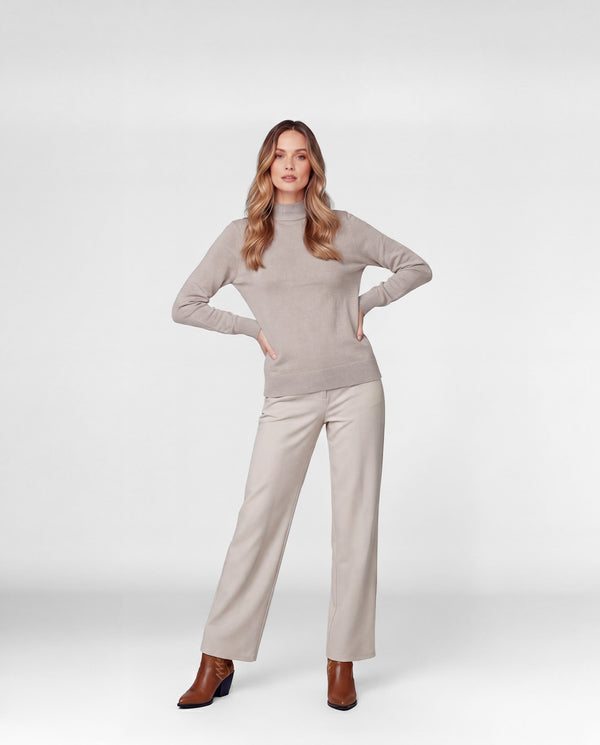 Sweater Mujer Micaela Camel Lineatré
