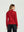 Sweater Mujer Magdalena Relaxed Fit Cuello Medio Alto Redondo Manga Caida Rojo Lineatre