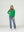 Sweater Mujer Magdalena Relaxed Fit Cuello Medio Alto Redondo Manga Caida Verde Lineatre