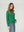 Sweater Mujer Magdalena Relaxed Fit Cuello Medio Alto Redondo Manga Caida Verde Lineatre