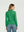 Sweater Mujer Magdalena Relaxed Fit Cuello Medio Alto Redondo Manga Caida Verde Lineatre