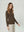 Sweater Mujer Giuliana Slim Fit Cuello Redondo Manga Caída Chocolate Lineatre