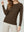Sweater Mujer Giuliana Slim Fit Cuello Redondo Manga Caída Chocolate Lineatre