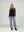 Sweater Mujer Giuliana Slim Fit Cuello Redondo Manga Caída Negro Lineatre