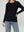 Sweater Mujer Giuliana Slim Fit Cuello Redondo Manga Caída Negro Lineatre
