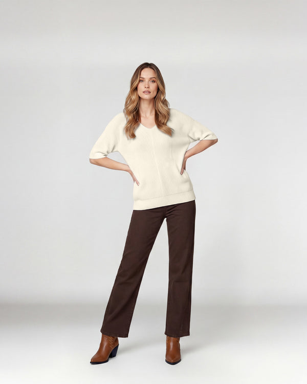Sweater Mujer Adriana Beige Lineatré