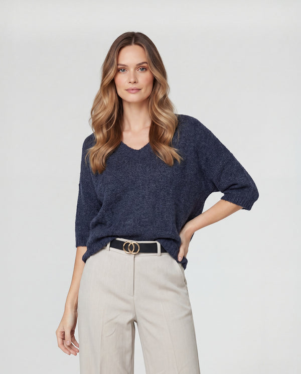 Sweater Mujer Constanza Chocolate Lineatré