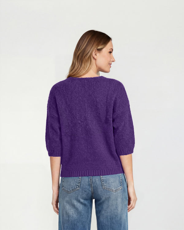 Sweater Mujer Serena Ciruela Lineatré