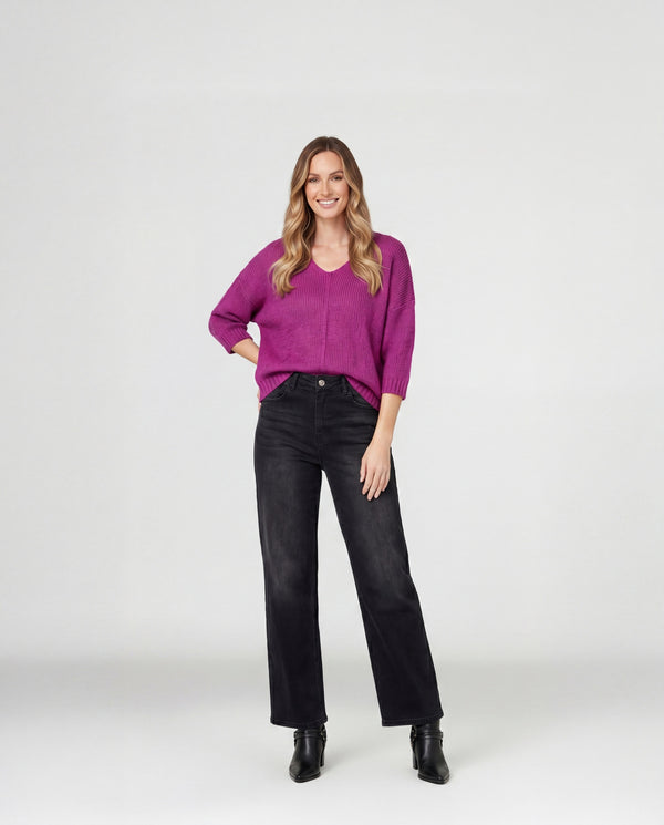 Sweater Mujer Lorenza Fucsia Lineatré