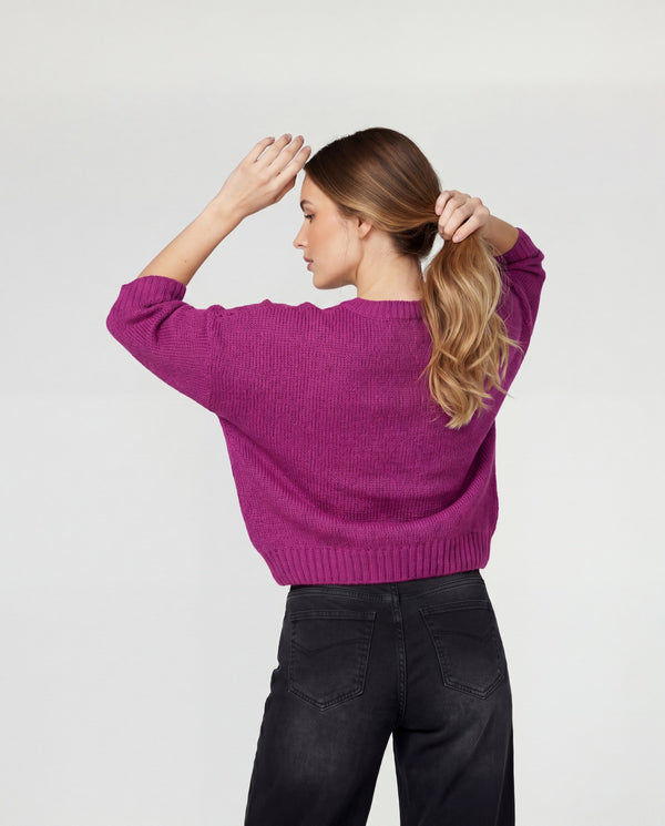 Sweater Mujer Lorenza Fucsia Lineatré