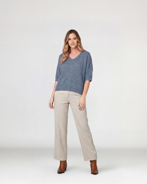 Sweater Mujer Carolina Gris Lineatré