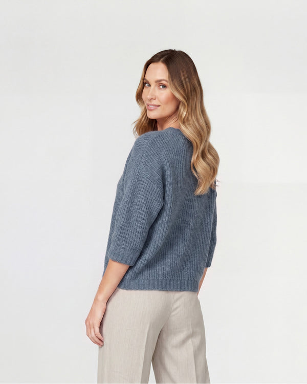 Sweater Mujer Carolina Gris Lineatré
