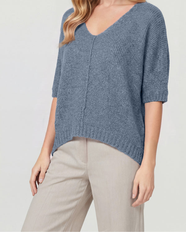 Sweater Mujer Carolina Gris Lineatré