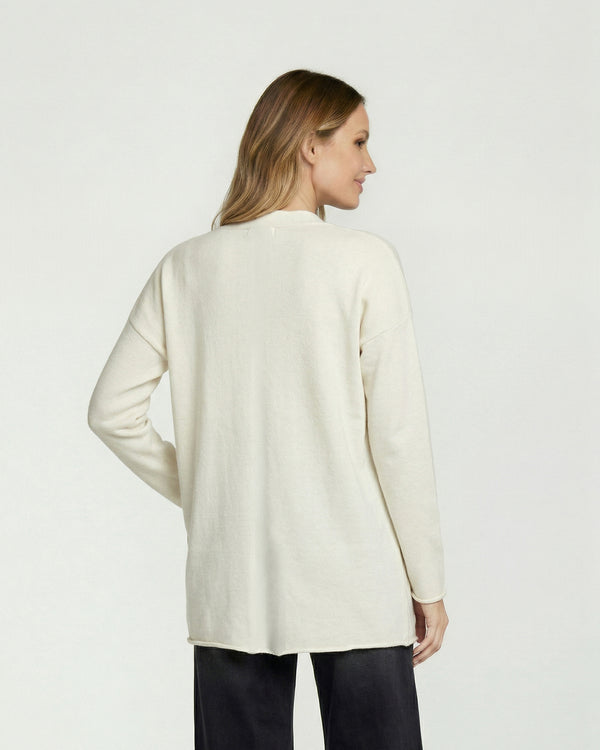 Cardigan Mujer Gianna Relaxed Cuello Tipo Kimono Manga Caída Crudo Lineatre