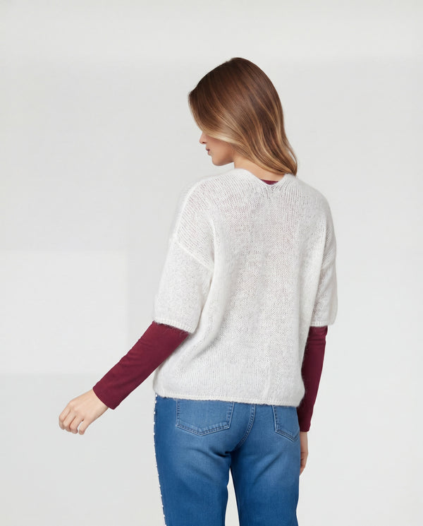 Cardigan Mujer Martina Beige Lineatré