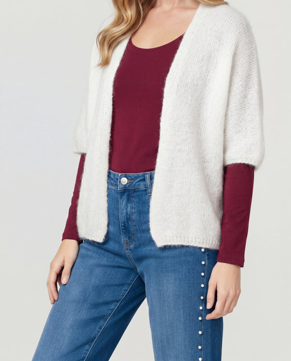 Cardigan Mujer Martina Beige Lineatré
