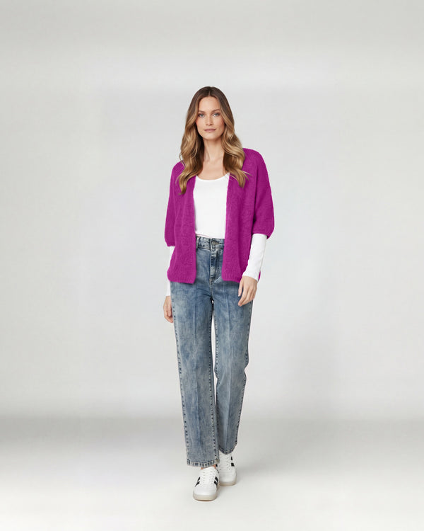 Cardigan Mujer Juliana Fucsia Lineatré