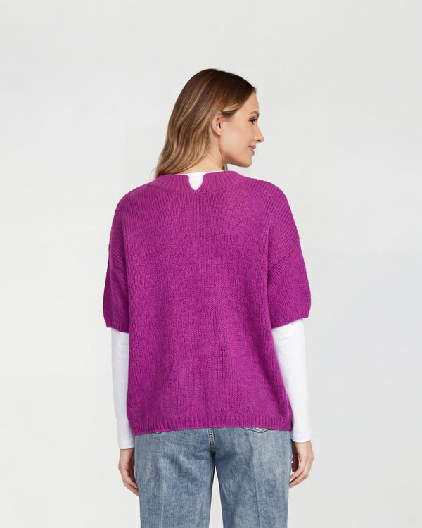 Cardigan Mujer Juliana Fucsia Lineatré