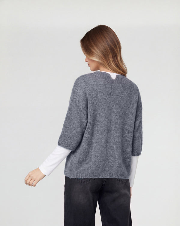Cardigan Mujer Beatriz Gris Lineatré
