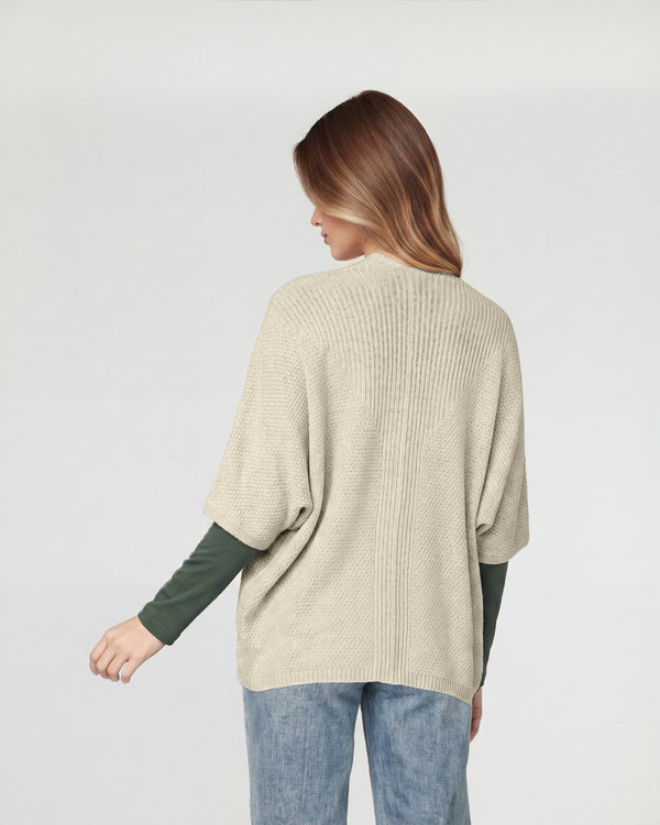 Cardigan Mujer Teresa Beige Lineatré