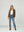 Cardigan Mujer Fiorella Relaxed Cuello Con Solapa Manga Suelta Chocolate Lineatre