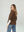 Cardigan Mujer Fiorella Relaxed Cuello Con Solapa Manga Suelta Chocolate Lineatre