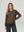Sweater Mujer Rita Relaxed Cuello Redondo Manga Caída Chocolate Lineatre
